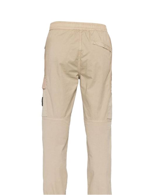 Pantaloni beige con logo STONE ISLAND | 153100313S0010V009A